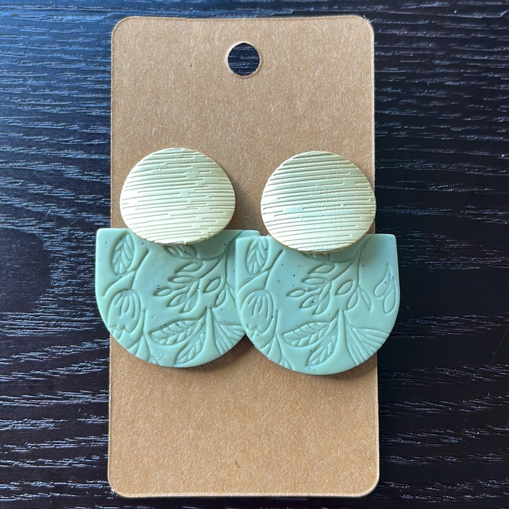 Boutique Floral Stamped Earrings